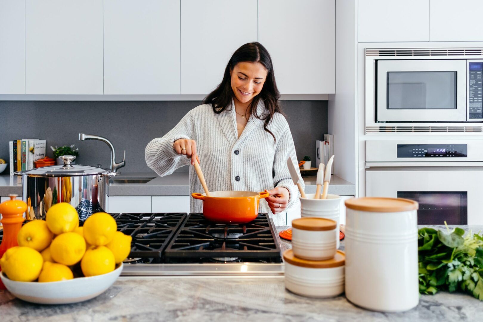 A woman feeling nourished while doing a liver cleanse