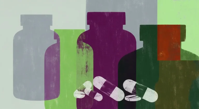 Abstract pill bottle